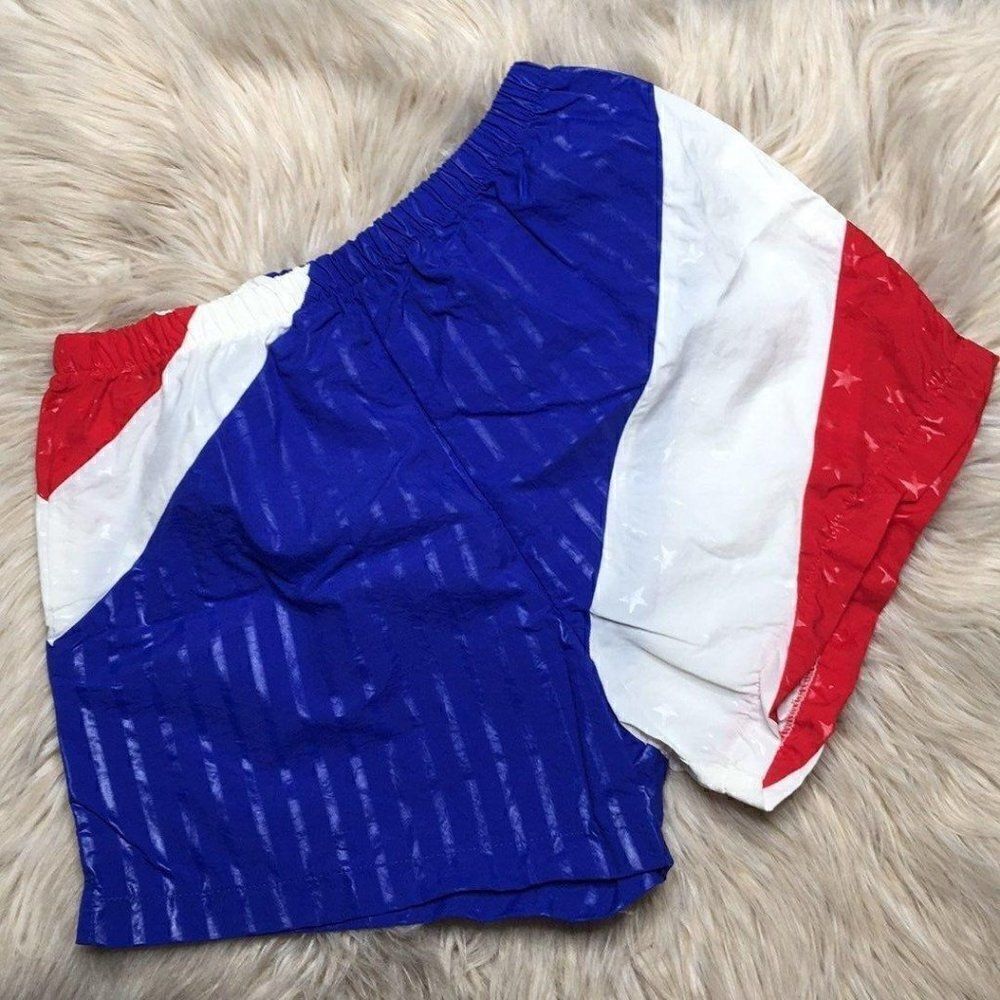 Red white and blue shorts size M
